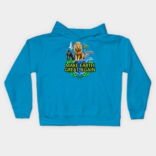 MEGA - Make Earth Great Again - Full Design Kids Hoodie